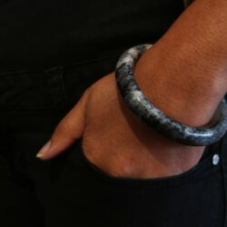 Bracelet jaspe zèbre apparence pierre